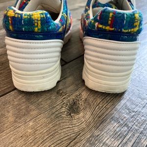 Chanel Tweed tennis shoes size 36